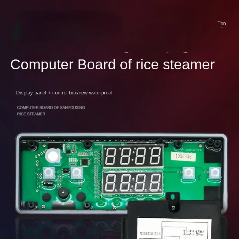 Food Steamer Cart Rice  LED Light Thermostat Mainboard Computer Board Control Box Display  Repair Parts