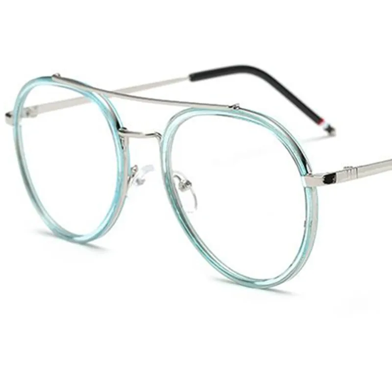 Gafas ópticas Retro Unisex, lentes de doble haz, montura de gran tamaño, 5 colores disponibles