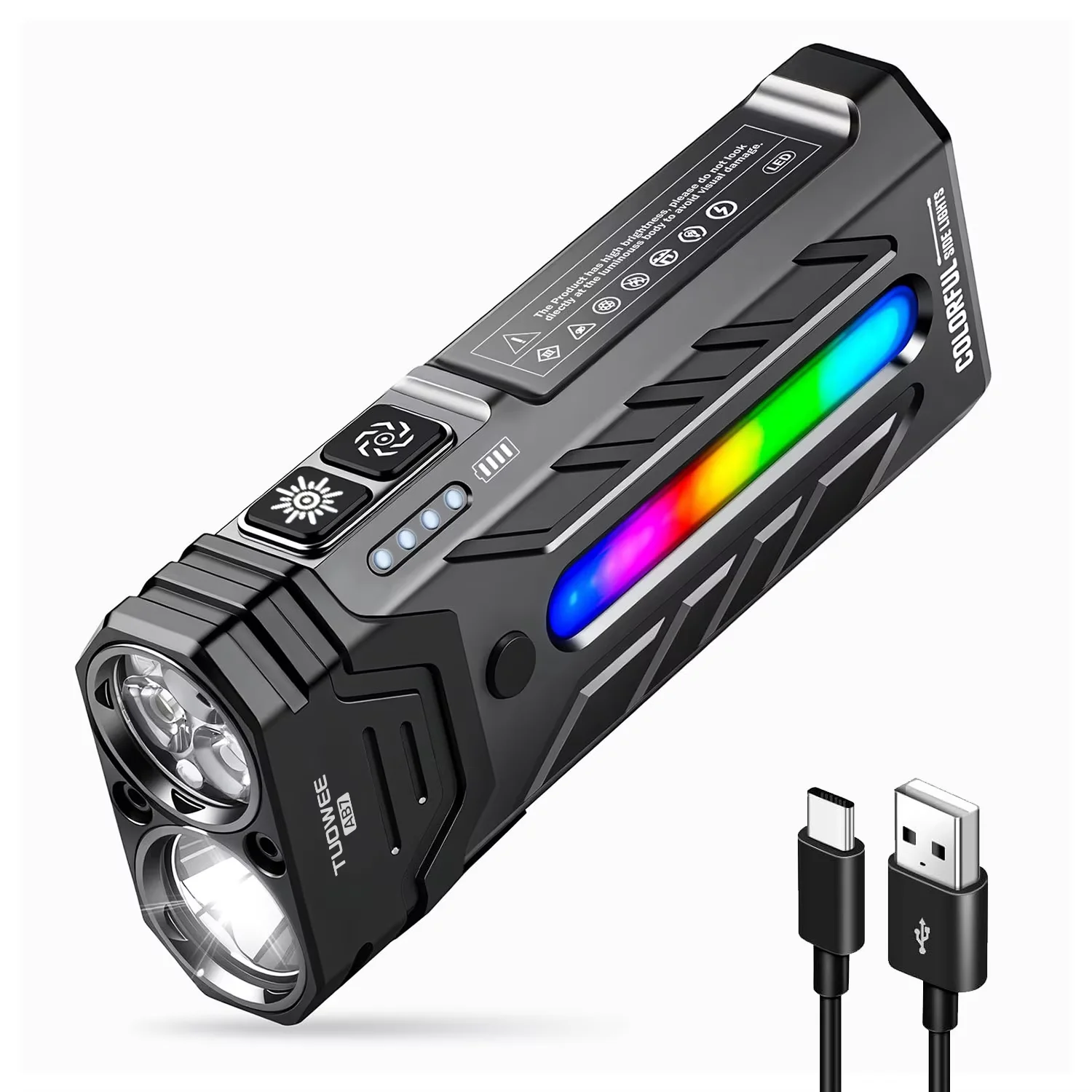 5200LMS Innovatieve multifunctionele draagbare LED-zaklamp met magnetische zaklamp, perfect voor wandel- en kampeeravontuur