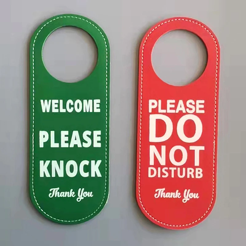 1pc Do Not Disturb Door Tags Door Sign Bar Hotel Mall Office New Beautiful Black Green Red Hanging Tag