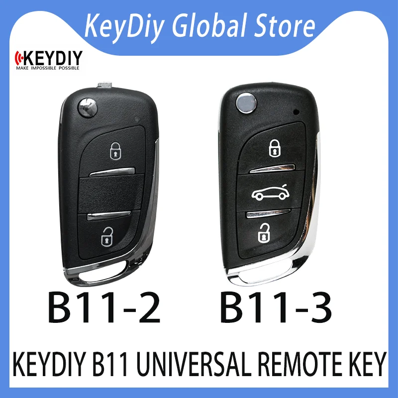 KeyDiy B11-2 B11-3 DS type B series Universal remote keys Work with KD900/KD MAX/KD Mate/KD X2/KD X4