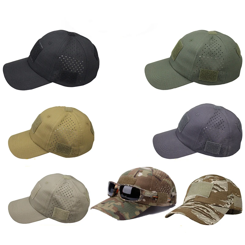 

New Men Camouflage Baseball Cap Breathable Sunscreen Hat Outdoor Sports Tactical Hunting Hiking Camping Beach Fishing Sun Hat