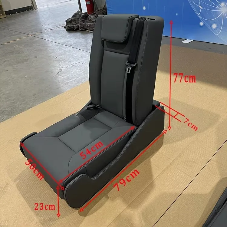 Customize Seatbelt on Shoulder 2-fold Convertible Bed Seat RV Single Seat Convertible to Bed for Motorhome Camper Campervan Cara