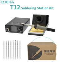T12 Soldering Station Portable 75W Intelligent Digital Display Adjustable Temperature Mobile Phone Repair Soldering Tools