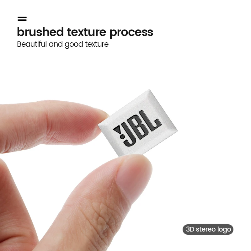 10Pcs 3D Aluminum JBL Car Audio Badge Sticker Car Hi-Fi Speaker Audio Emblem Stickers Auto Logo Decal Accessories for BMW KIA