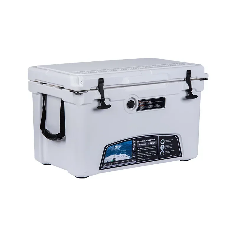 45L portable car food cooler, camping refrigerator with bottle opener food grade incubator