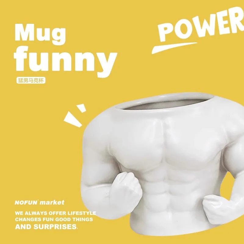 

Mug Girls Home Use Muscle Building Strong Men Birthday Gift Boys Boyfriends Breakfast Cup Coffee Cup Office Water Cup Souvenirs