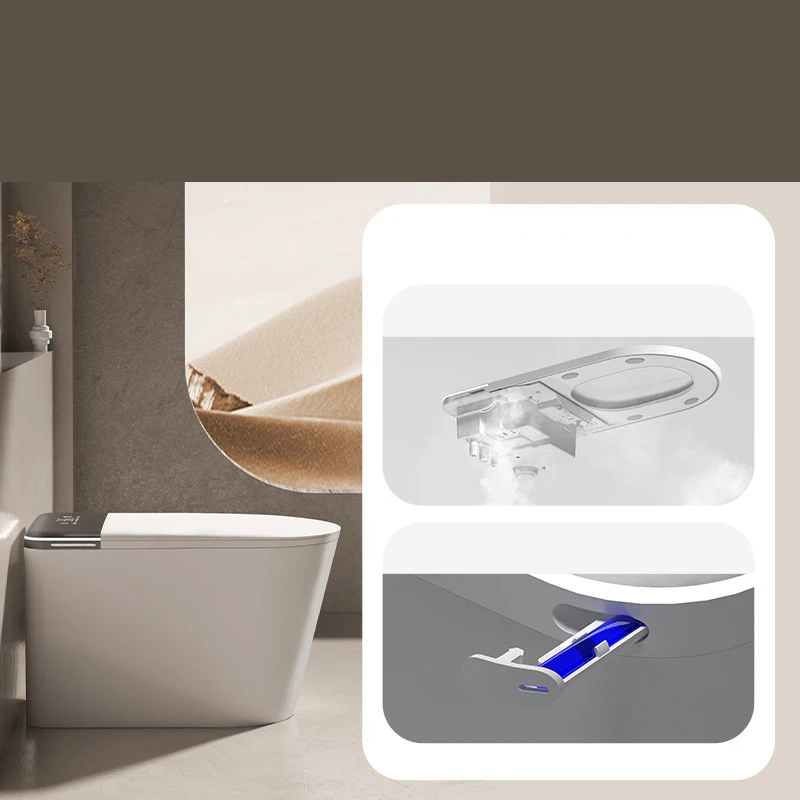Smart Toilet with Smart Bidet Toilet Foot Sensor Smart Toilet Intelligent Digital Display Warm Air Drying