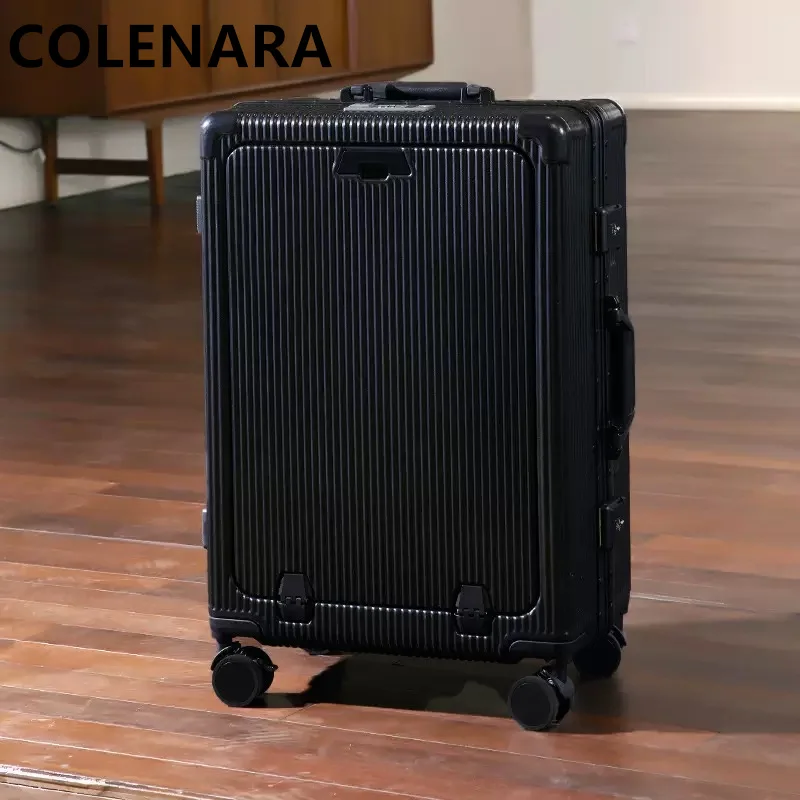 

Чемодан COLENARA 20/24 дюйма с фронтальным открытием, женский, на универсальных колесах, для ноутбука, ручная кладь