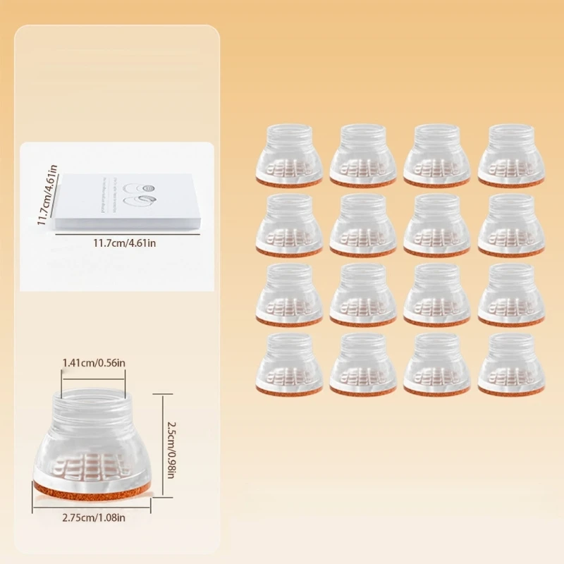 Шумовые крышки для ног стула TPE