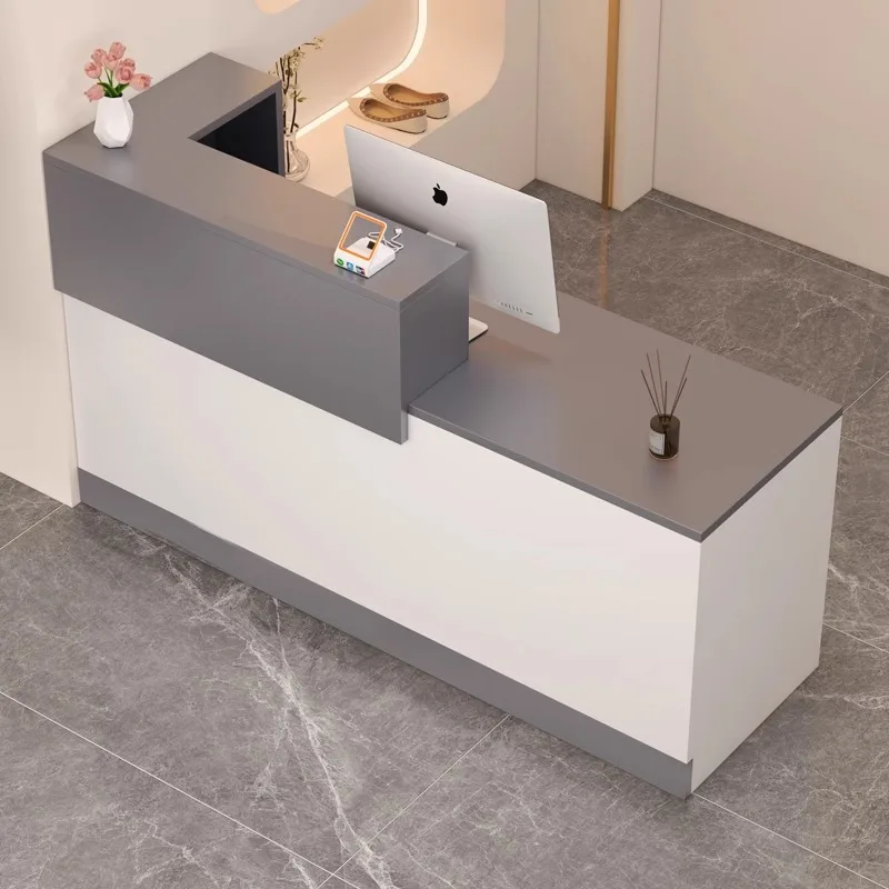 

Minimalism Modern Shop Business Displays Desks Home Office Desk Restaurant Originality Salon Reception Bank Unicycle Furniture