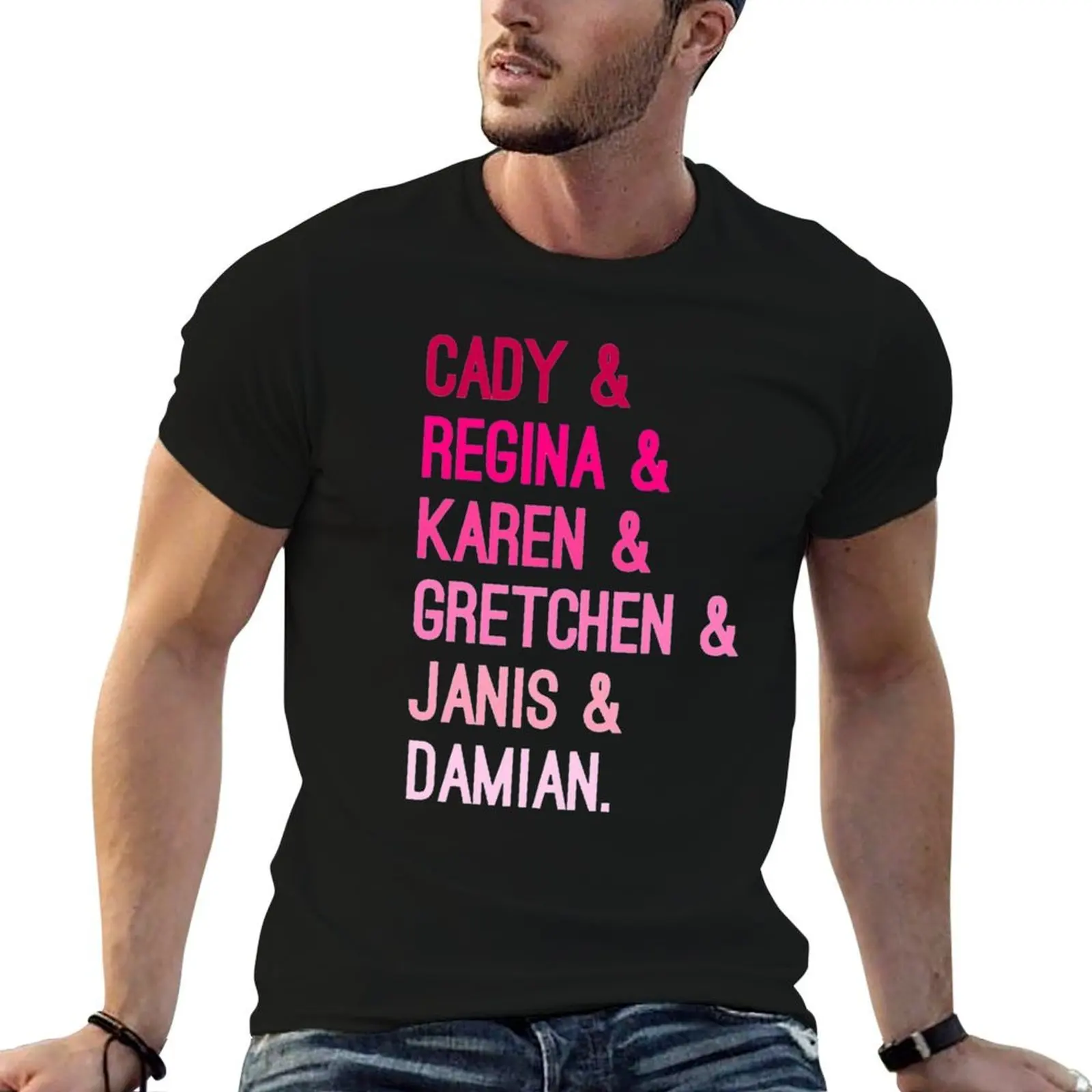 Mean Girls Characters T-Shirt anime t shirts oversize anime t shirts for man T-Shirt