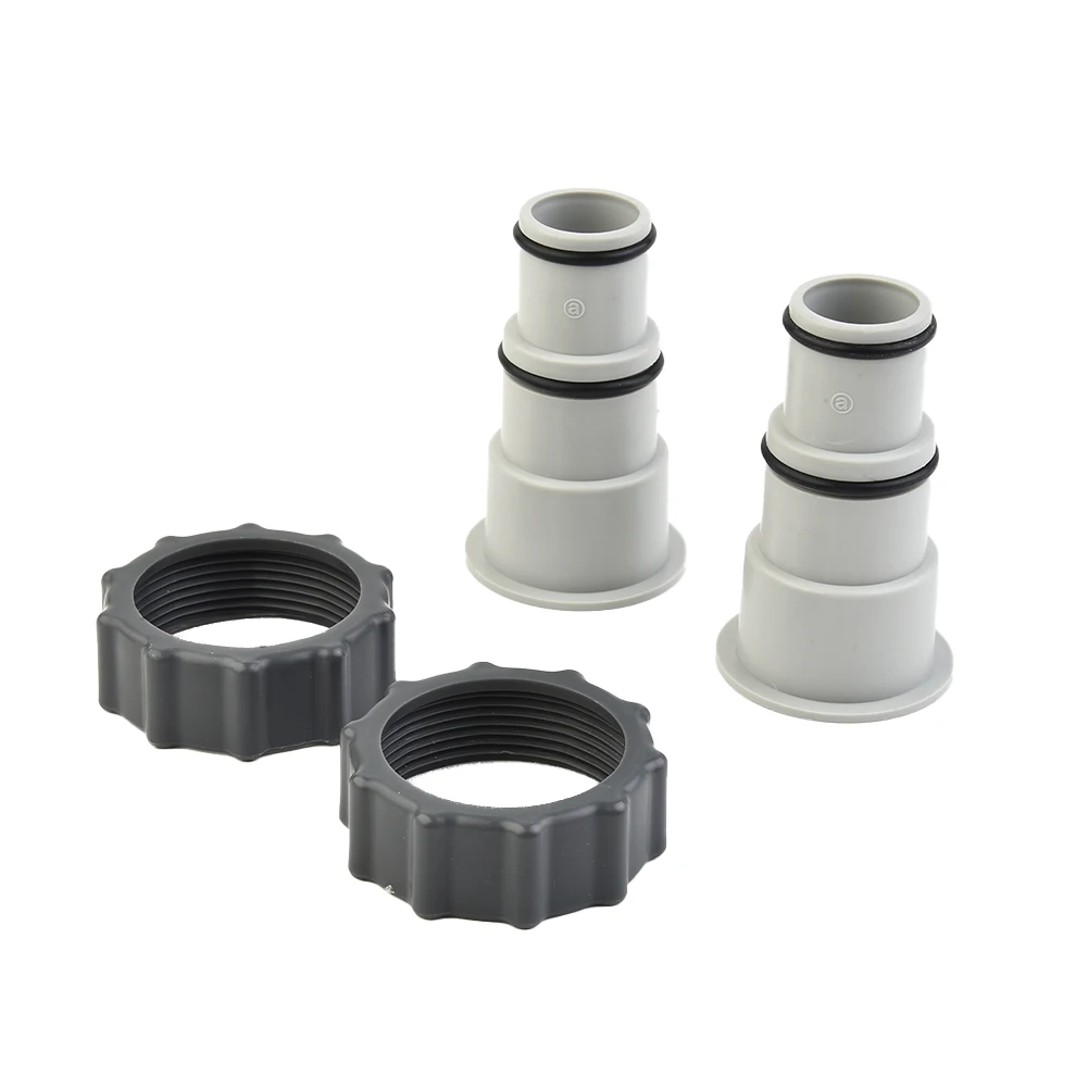 Hose Adapters Adapter 25007 Accessories Brand New For Intex Parts Replacement W/Collar 2Pcs A Series Adaptor Pair