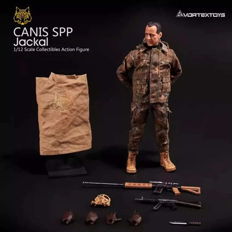 

In Stock Original VORTEXTOYS V00011 1/12 CANIS SPP Jackal Combat Boots Sharpshooter Camouflage Cloth Male Soldier Action Model