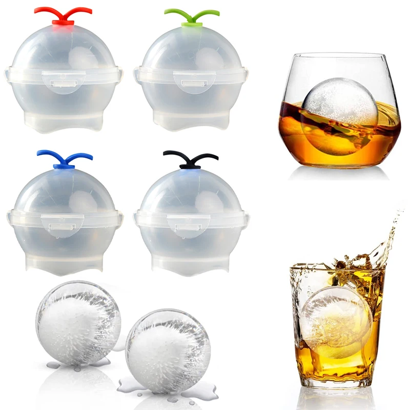 Ice Mould Ice Ball Maker Ice Box For Ice Shape Whiskey Cocktail Use Sphere Round Ball DIY Home Bar Party Ice Cube Tray Tools