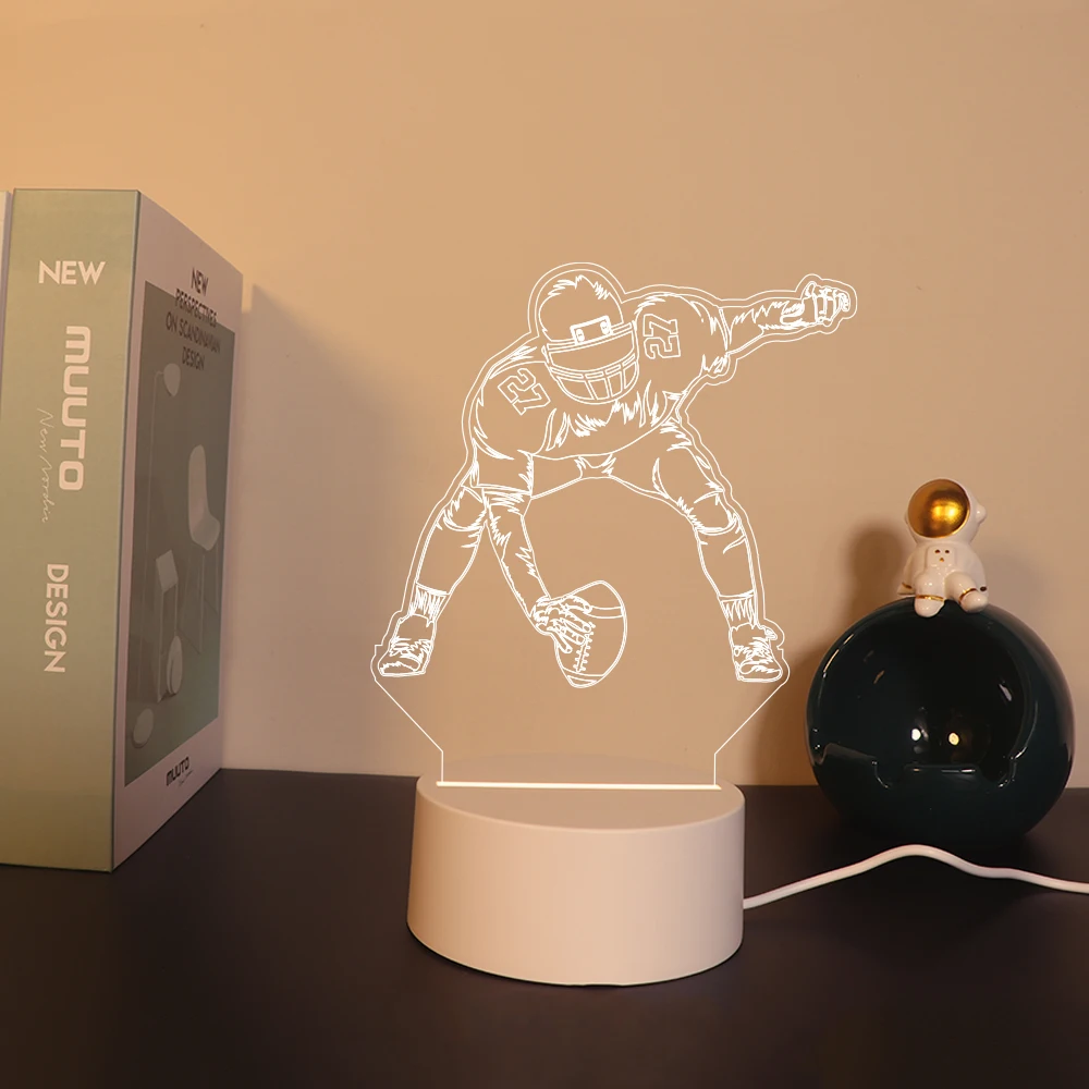 Veilleuse LED 3D en forme de boule, objet décoratif pour la maison, cadeau de Noël