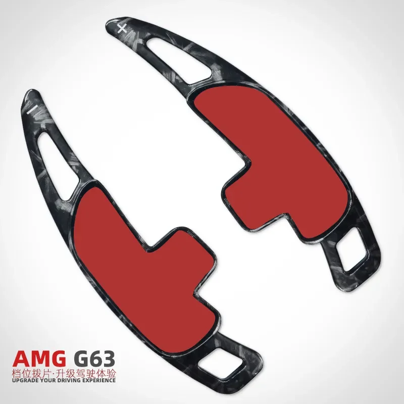 For Mercedes Benz G63 AMG Steering Wheel Paddle Shifter Gear Shift Lever Extension Carbon Fiber Style Auto Accessories