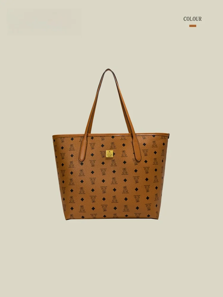 

Mingtian Large Capaci Commuter Women's Bag 2025 New Simple Match Single oulder Bag Printing Handheld Tote Bag