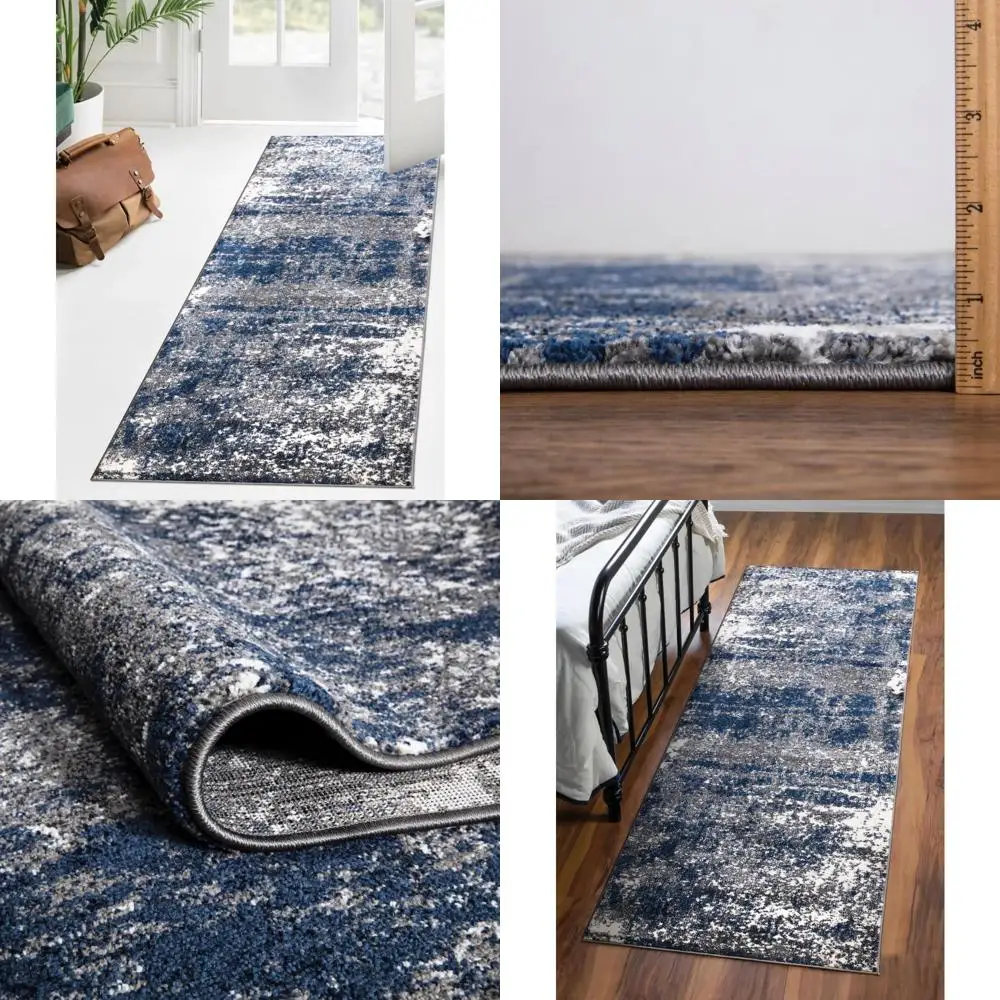 

Abstract Runner Rugs 2x8 - Non-Shedding Area Rugs for Kitchen, Living Room, Bedroom, Dining Room and Entryway
