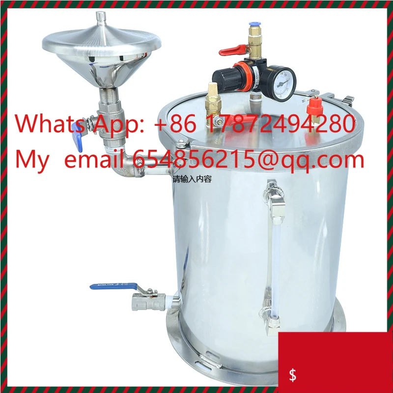 

High Quality Glue Dispensing Pressure Barrel 304 Stainless Steel Glue Pressure Tank With Liquid Level Display