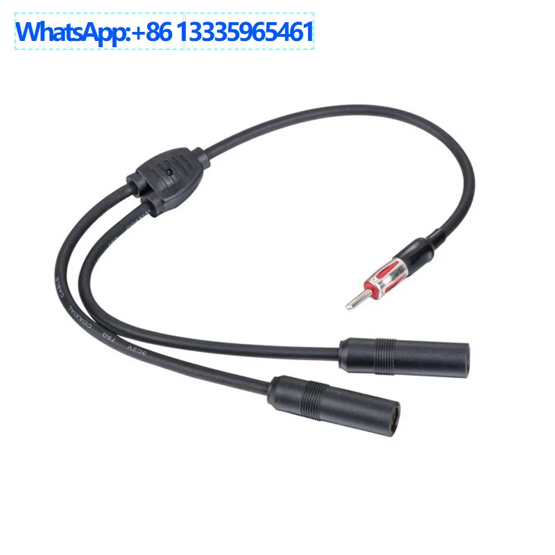 

5Pcs car radio antenna adapter one male and two female antenna modification, car GPS antenna modification supplies