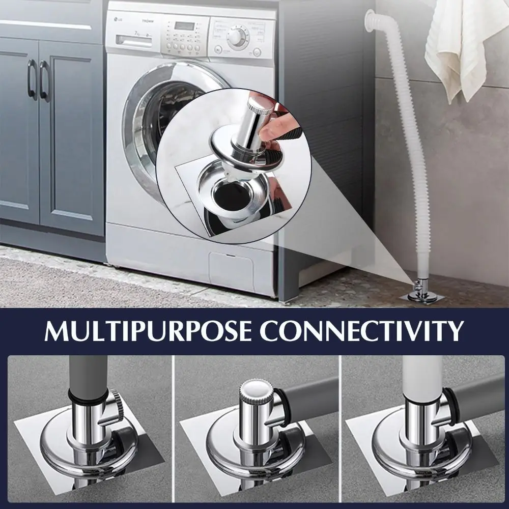 

Tee Joint Floor Drain Adapter Drain Filter Anti-odor Sewer Connector Insect-proof Anti-overflow Floor Drain Joint Bathroom