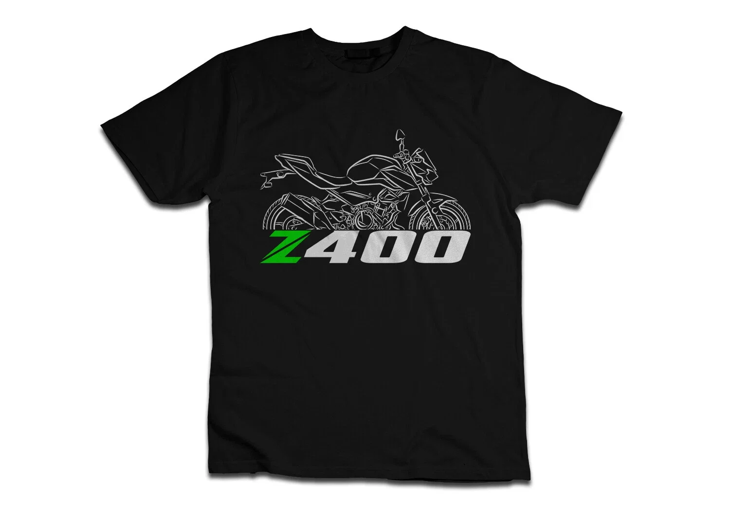 

Z400 2019-2024 Motorcycle T shirt Graphic Casual Summer Short Sleeves 100% Cotton Cool Tee