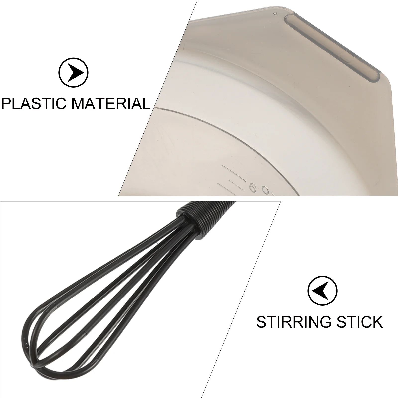 

3Sets Hair Dye Tools Set Stirring Stick and Bowl Hair Coloring Tool Professional Salon Home Use Hairdressing Kit