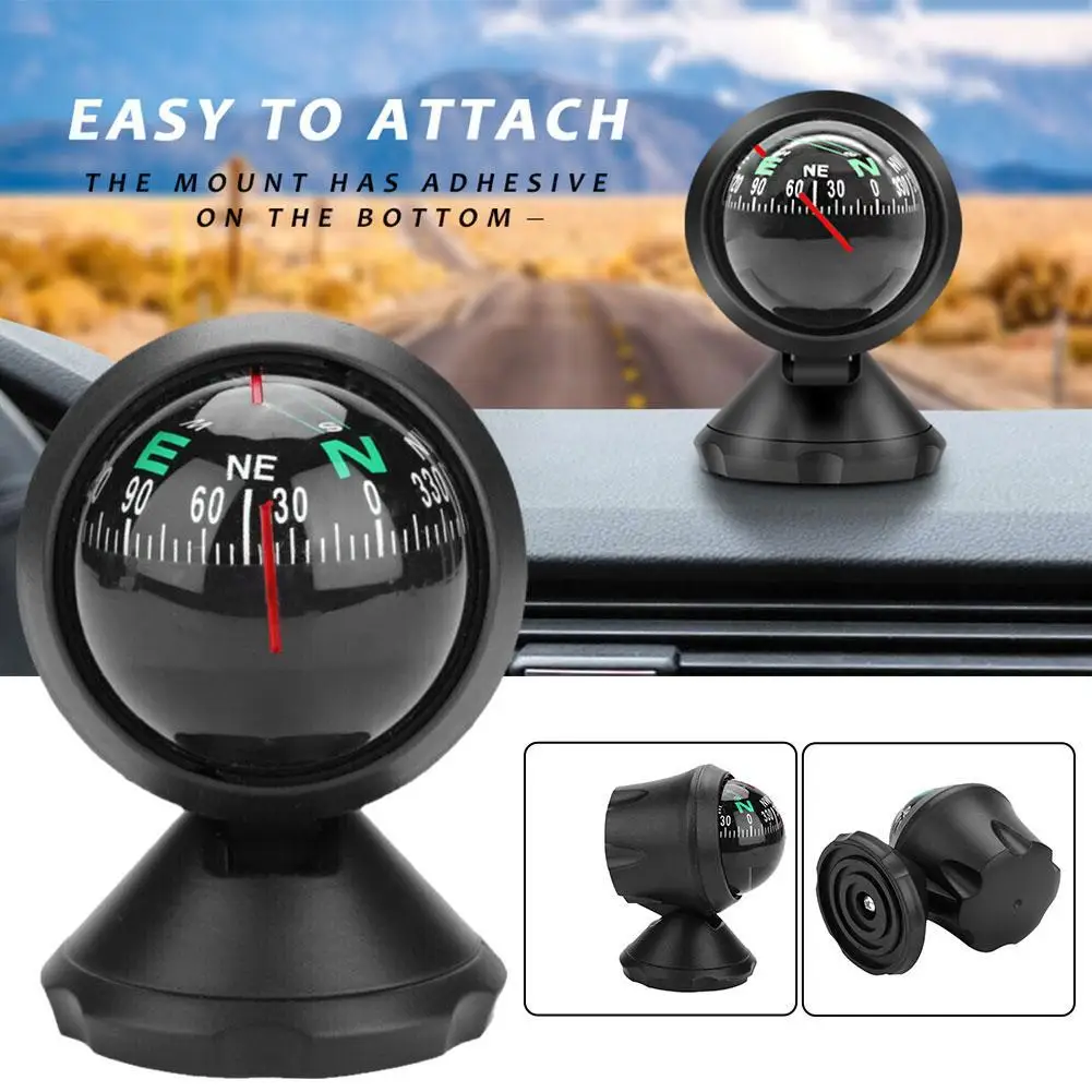Car Multifunctional Compass Portable Compact Navigation Device Universal Outdoor High Precision Compass For Car Boat Moto Ect