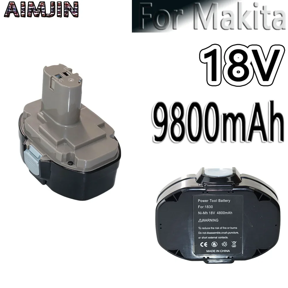 

18V 9800mAH Ni-MH Rechargeable Tools Battery for MAKITA 1822 192826-5 192827-3 PA18