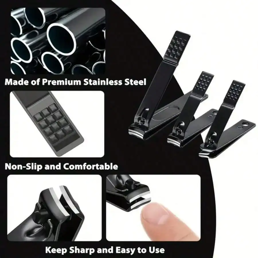 Nail Clipper Set - High-Quality Complete Set Of 8/15/24 Pieces. Set Includes Nail Scissors, Clippers, Household Beauty Tools, Ear Pick, Dead Skin Trimmer, Pedicure Tools. Birthday Gift. Portable Personal Care Tools. Suitable For Travel Or Home Use.