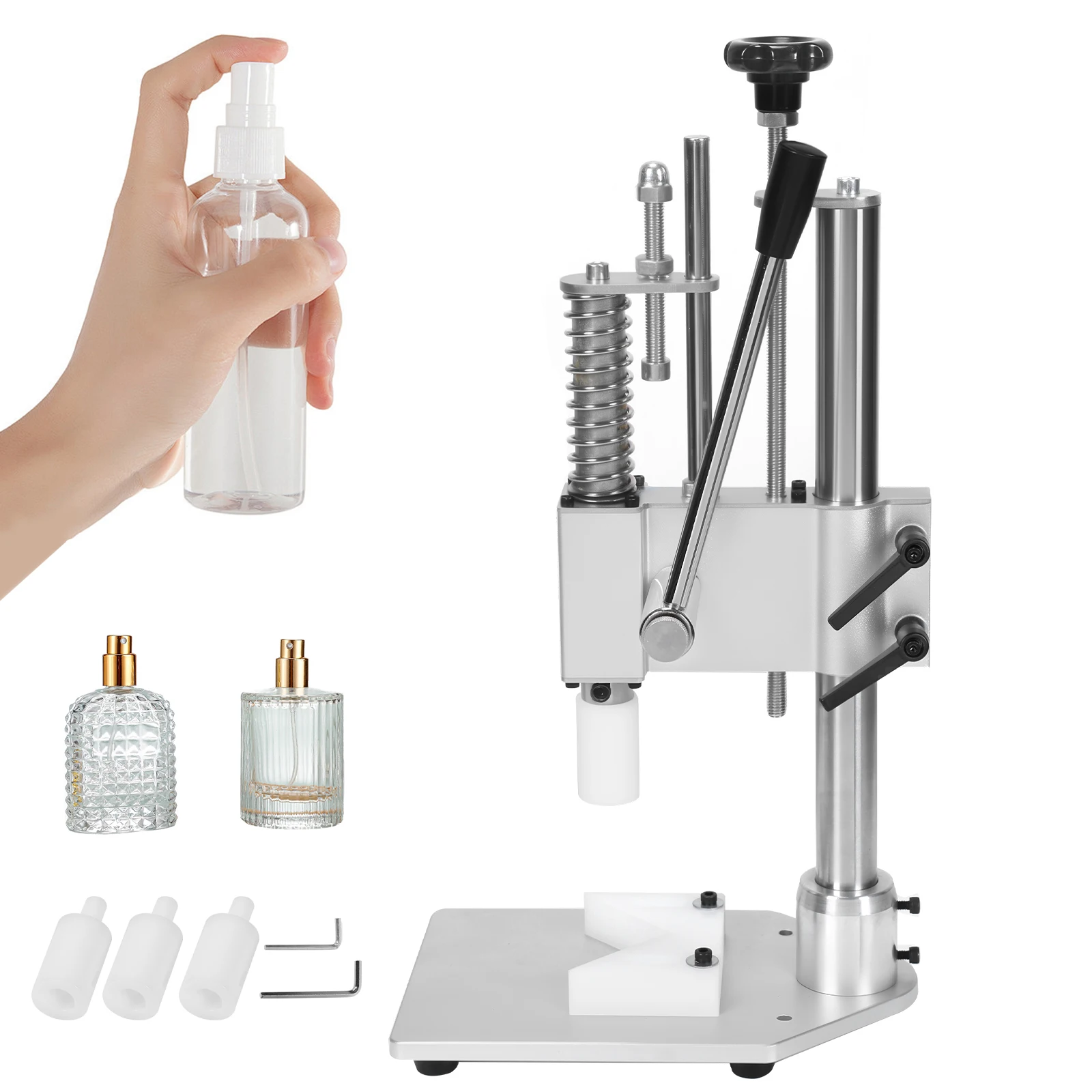 

Perfume Sprayer Sealer Crimping Plier Anti-Slip Handle Bottle Cap Crimping Capping Tool Easy Action for 13mm-20mm Diameter Caps