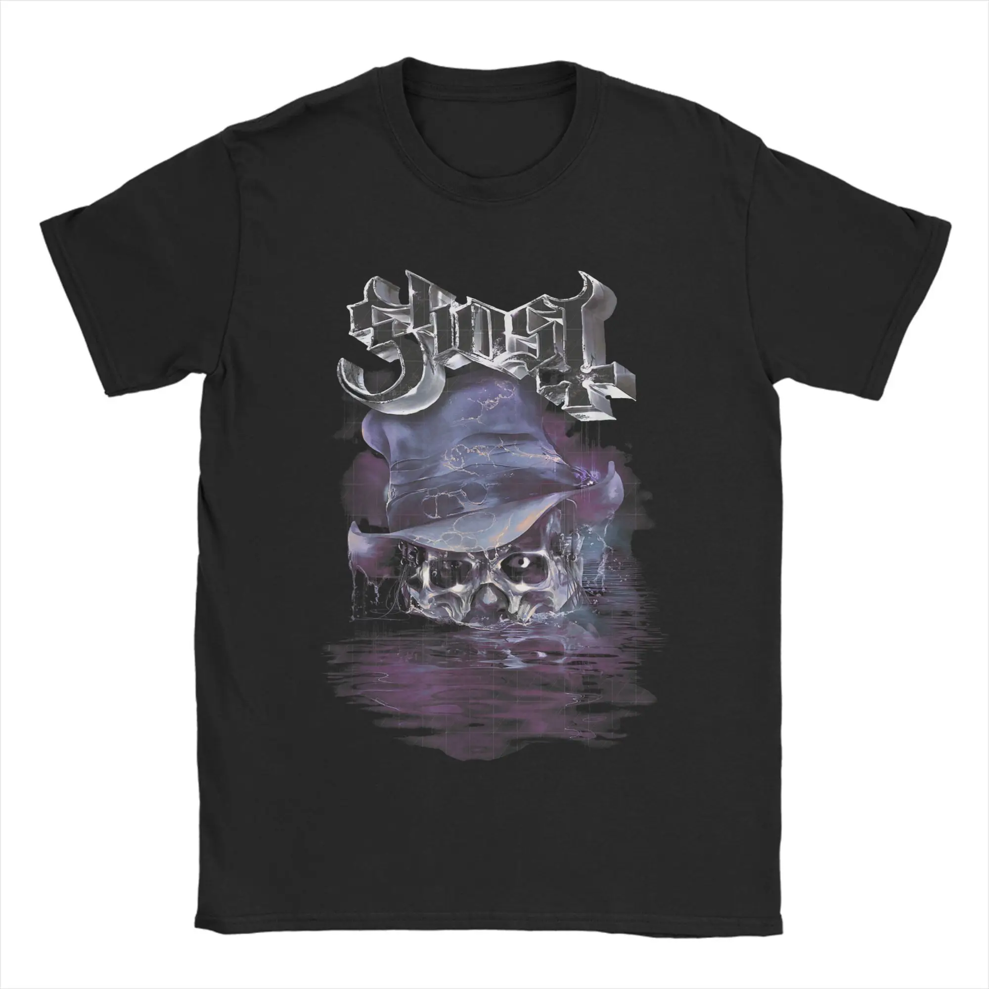 

Ghost Band World Tour Skeletour 2025 Men's T Shirts Music Unique Tees Short Sleeve O Neck T-Shirts Cotton Graphic Clothing