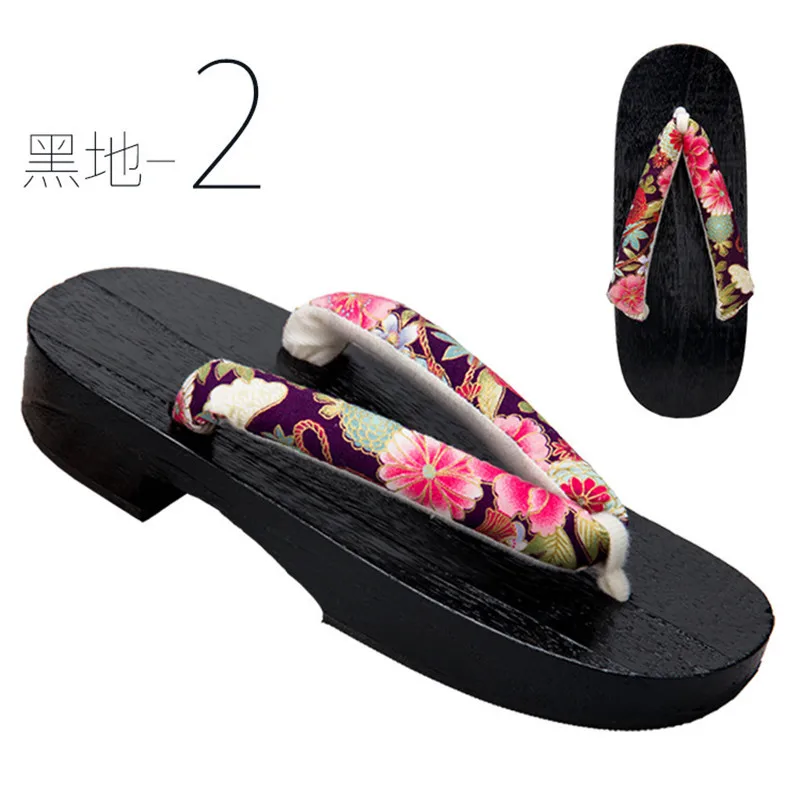 Flat Wooden Clogs For Women 2026 Summer Flip Flops Narrow Paulownia Sole Japanese Kimono Yukata Geta Slippers Cosplay Shoes 5