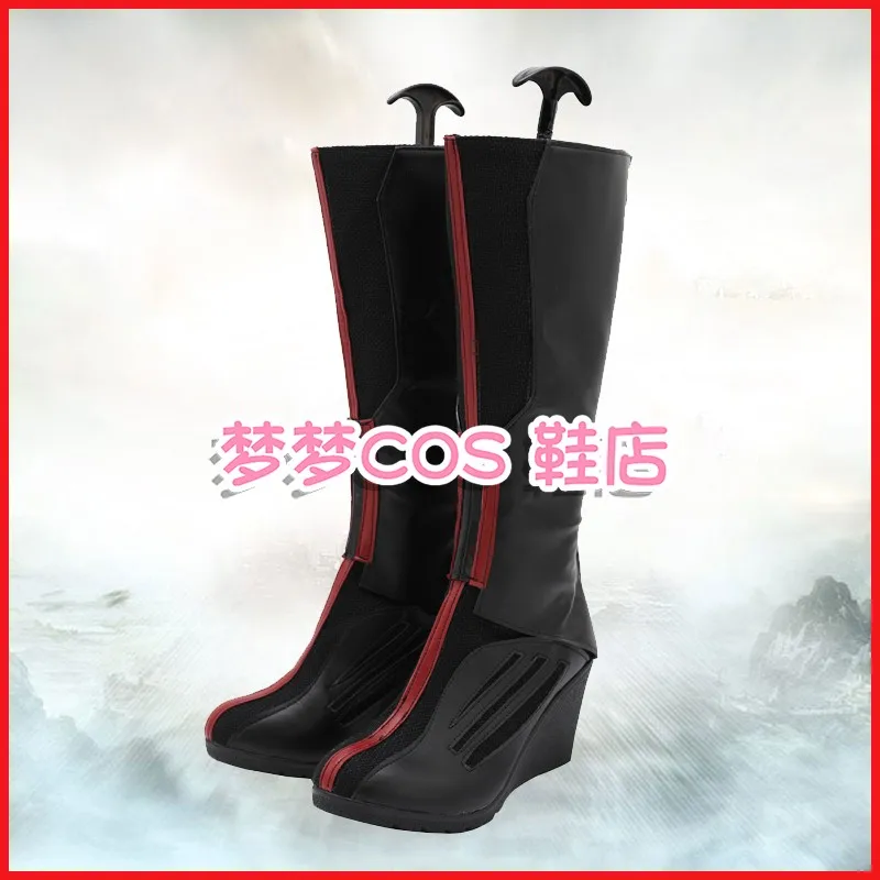 X Man Wanda Maximoff Scarlet Witch Cosplay disfraz zapatos carnaval Halloween botas hechas a mano botas de piel sintética