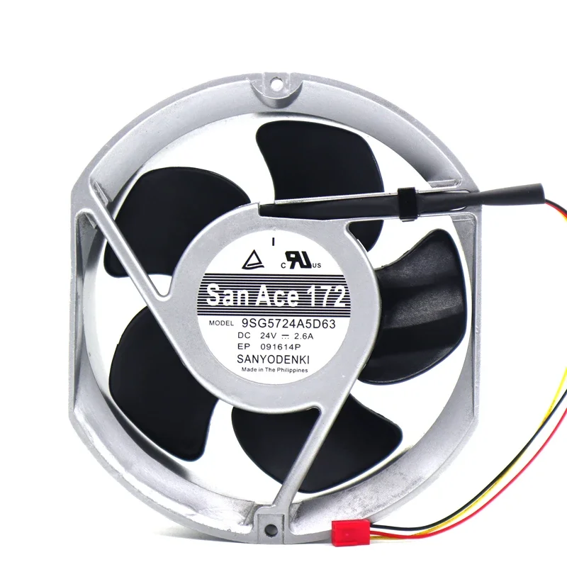 

New original genuine Sanyo 9SG5724A5D63 24V 2.6A high-end equipment cooling fan