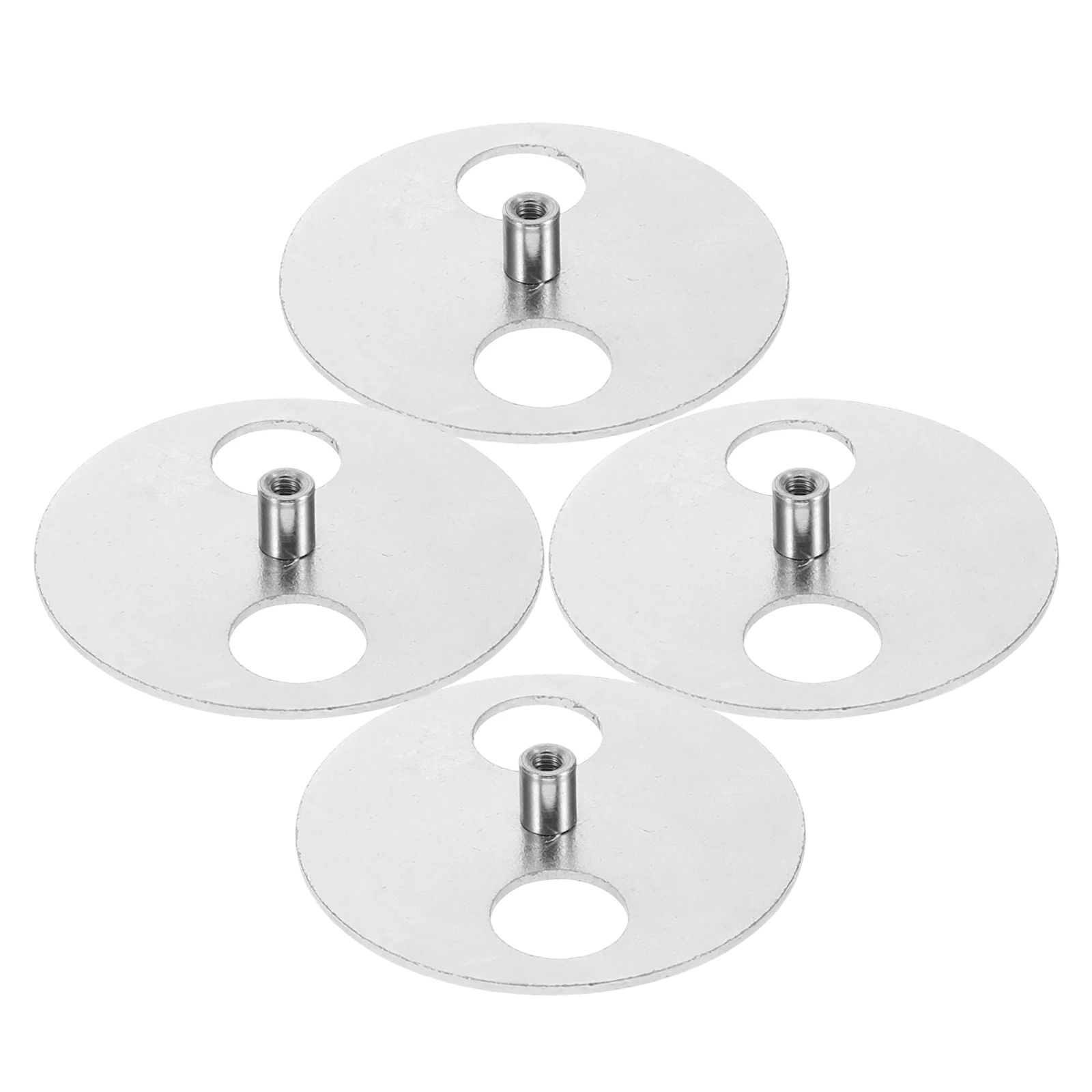 

4pcs Music Box Accessories Metal Winder Round Disk Replacement Diy Windup Parts Mechanical Keys Base For Craft Projects