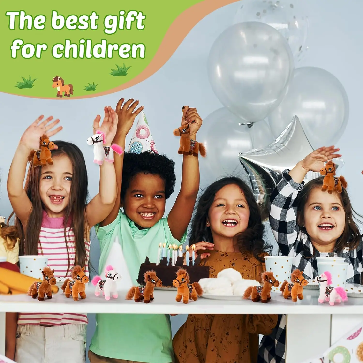 1–20 Stück süßes Sternzeichen-Pferd, Plüsch-Schlüsselanhänger, Tasche, Dekoration, Geschenk für Kinder, Neujahr, Geburtstag, Jahr des Pferdes, Andenken