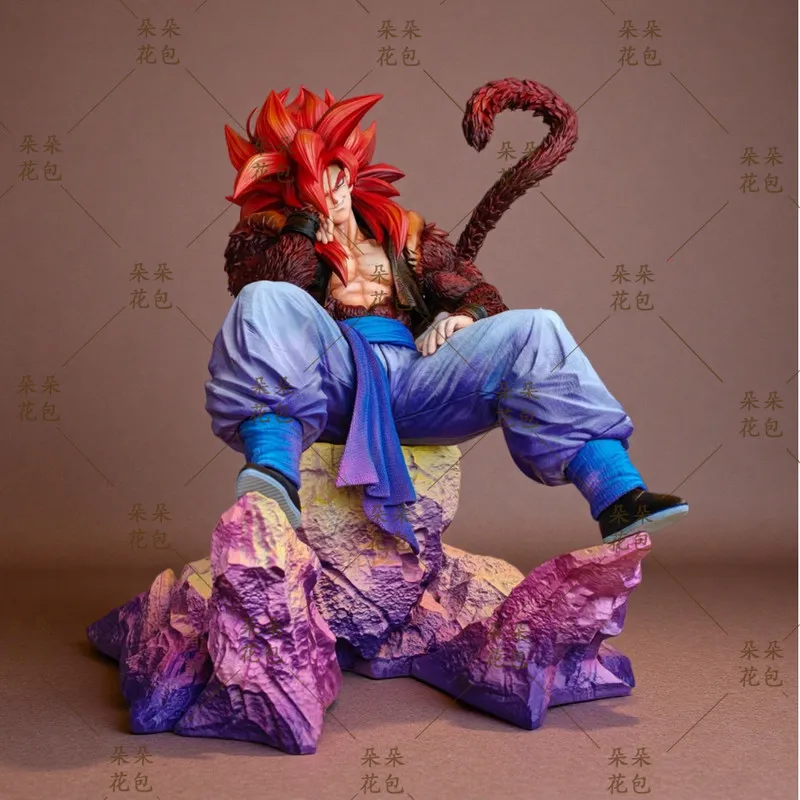 

Dragon Ball Super Saiyan 4 Gogeta Gk Statue Sitting Pose Anime Action Figure Collectible Desk Ornament Gift For Anime Fans Otaku