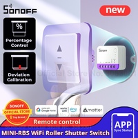 SONOFF MINI-RBS Matter Smart WIFI Curtain Switch Module for Roller Blinds Precise Percentage Control Work with Alexa Google Home