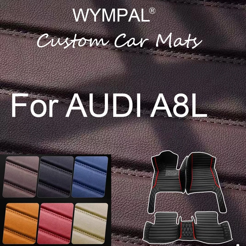 

Luxury Car Mats For AUDI A8L D3 4E W12 5seat 2006~2010 Anti-dirt Pad Carpets Leather Floor Mat Rugs Pad Interior Car Accessories