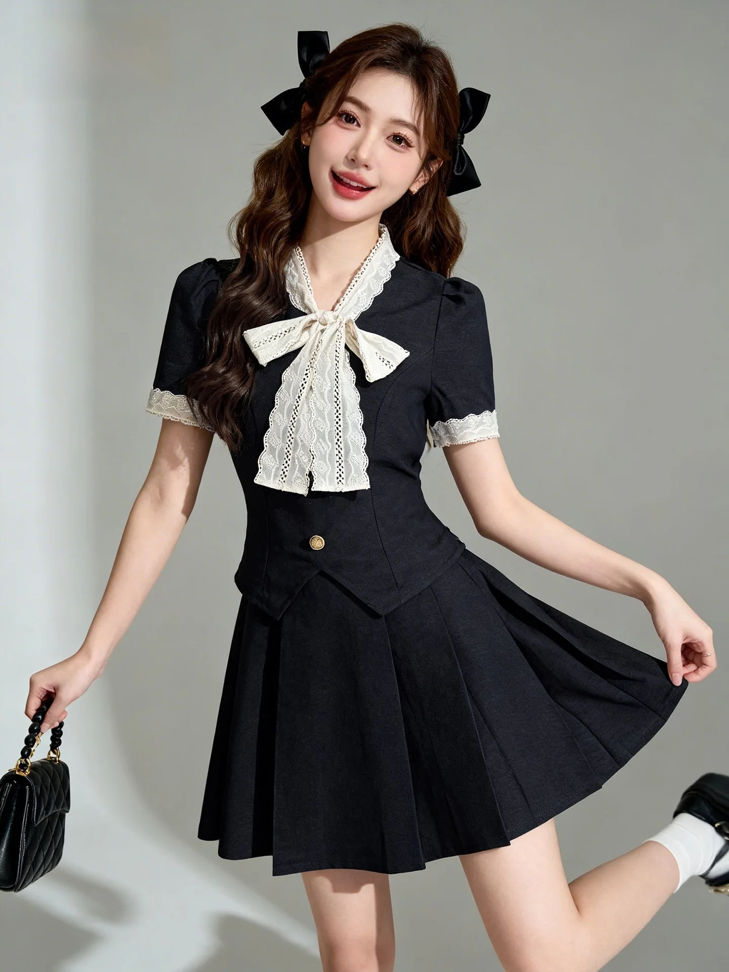 

Комплект Chouchou Home из двух предметов с V-образным вырезом: уникальный, красивый летний модный ансамбль для женщин, с коротким рукавом, из хлопка, на молнии