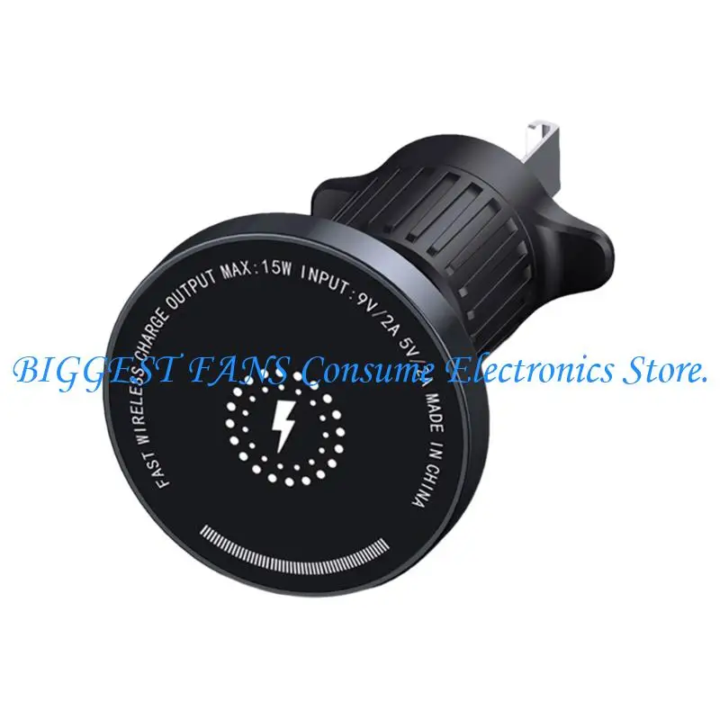 

F68B Auto Vent Phone Mount Wireless Universal Fit 15W Fast Charging