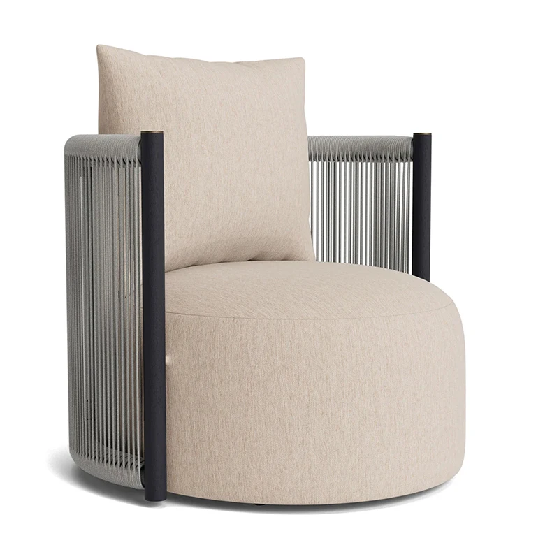 ！@Garden Chairs for Events Outdoor Patio Teak Wooden Table and Wholesale Rope Woven Chair Garden Chairs