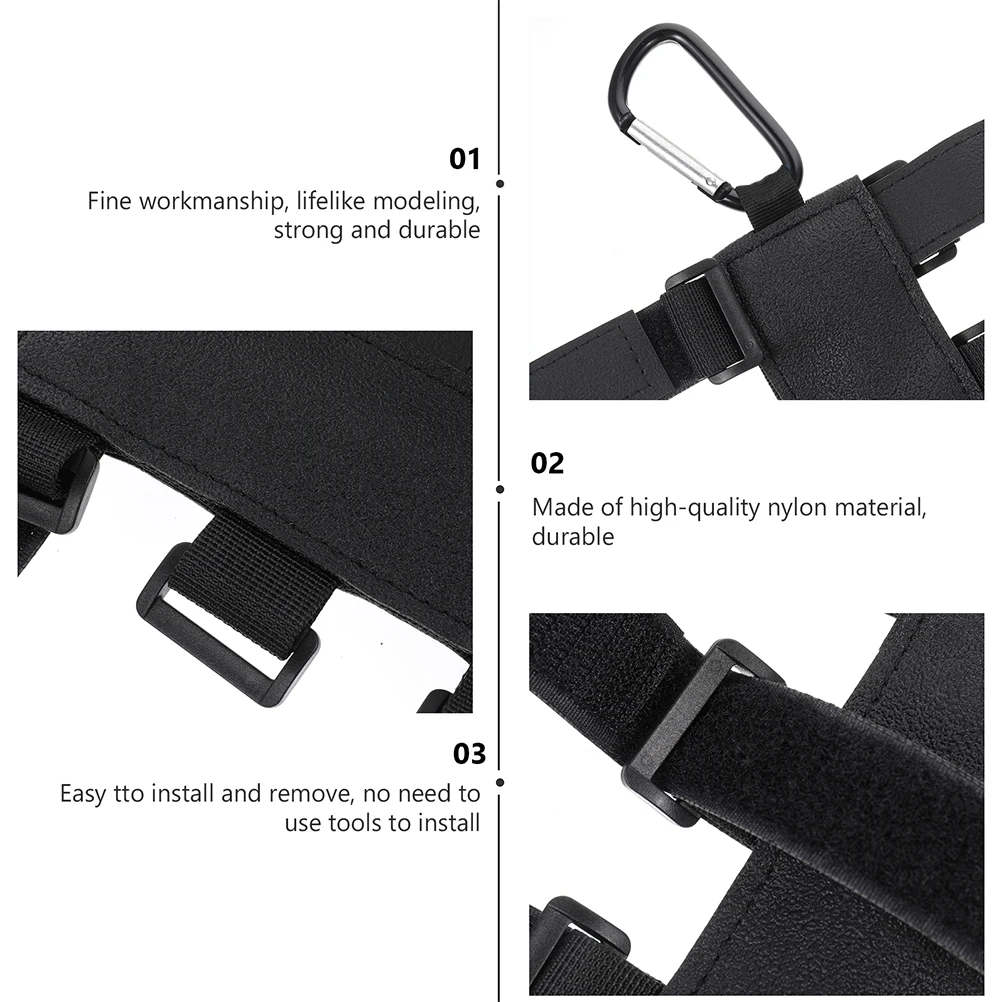 

2pcs Wireless Speaker Holder Nylon Strap Bike Accessories Mount Belt Golf Carts Strollers Trolleys Scooters Easy Install Durable