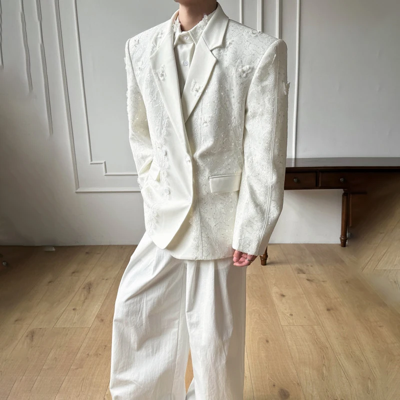 LUZHEN Butterfly Original Embroidery 2026 Patchwork Design Blazer New Coat Men's Fashion Handsome Elegant Luxury Clothes JY8442