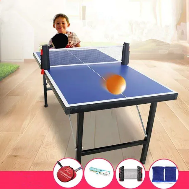 

Table tennis table Home entertainment Folding parent-child interactive game table Movable portable multi-function table