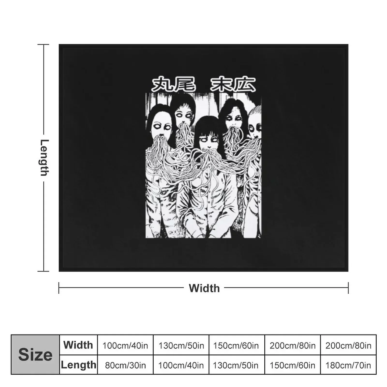 Tomie Juni Ito Japanese Streetwear Anime Manga Throw Blanket Warm Decorative Sofa Custom Blankets