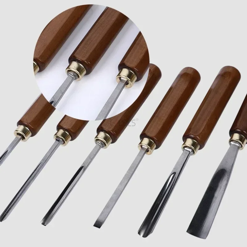 Integrated Woodworking Chisel With Heart Piercing 12PCS Shovel/Carve/Chisel/Repair Trimming Woodworking Knife Hand Tools Sets