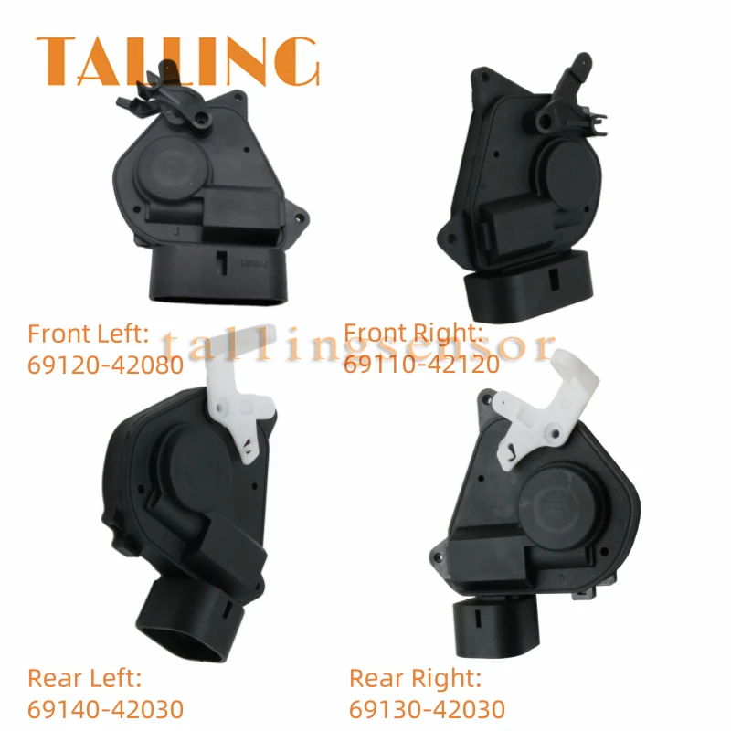 

69120-42080 69110-42120 Привод замка передней задней двери для Toyota Rav4 2000-2005 69140-42030 69130-42030 Автомобильные аксессуары